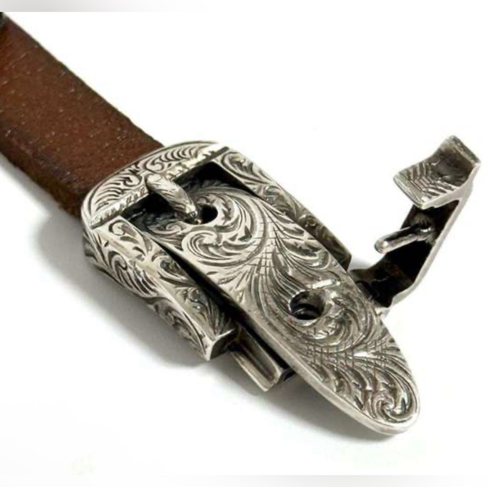 NIB Gucci Unisex Anger Forest Wolf Head Leather Bracelet in Brown - Picture 8 of 12